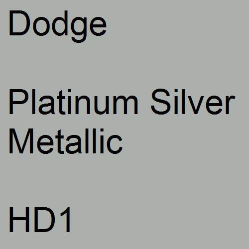 Dodge, Platinum Silver Metallic, HD1.